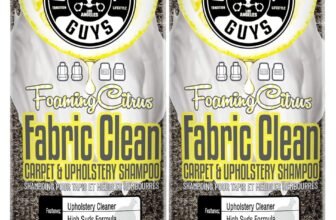 Chemical Guys CWS2031602 Foaming Citrus Fabric Clean Carpet & Upholstery Shampoo & Odor Eliminator (Car Carpets, Seats & Floor Mats), Safe for Cars, Home, Office, & More , 16 fl oz, 2 Pack