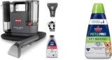 BISSELL Little Green Cordless SmartMix, Powerful Cordless Suction, HydroRinse Self-Cleaning Hose Tool + BISSELL® PET PRO OXY Spot & Stain Formula for Portable Carpet Cleaners, 32 oz.