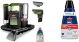 BISSELL® Little Green® Max Pet SmartMix Portable Carpet and Upholstery Deep Cleaner, 38572 + Bissell Professional Spot and Stain + Oxy Portable Machine Formula, 32 oz, Single, 32 Fl Oz