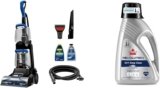 BISSELL TurboClean Pet XL Upright Carpet Cleaner + BISSELL Revolution Upright Deep Cleaner Carpet & Upholstery Formula, Oxy Deep Clean with Stain Protect, 48 oz, 3975