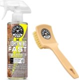 Chemical Guys SPI_191_16B Carpet & Upholstery Stain & Spot Remover Bundle – (1) 16 fl oz Lightning Fast Stain Extractor & (1) Nifty Detailing Brush, (Cars, Trucks, SUVs, RVs, Home, Interior, Pets)