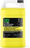 3D Extractor Carpet Cleaner Shampoo for Machine Use – Upholstery Cleaner, Stain Remover & Odor Eliminator – Low Foam, No Residue Formula 1 Gallon