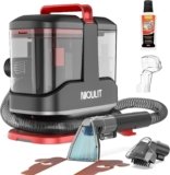 Portable Spot Cleaner Machine for Carpet and Upholstery, 15Kpa Powerful Suction for Pet Stain, Couche & Car, with Dual BrushHeads & Self-Cleaning System, Spot Cleaner for Area Rug, Stair and Furniture