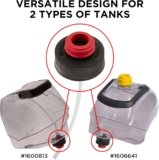 Replacement Cap and Insert for Water Tank for Various Bissell Carpet Cleaners Fits Models 2505, 3624, 2458, 2891, BGSS1481, and 3194