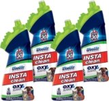 BISSELL InstaClean Oxy Pet Spot and Stain Remover with Brush Head, 4 pack, 17409