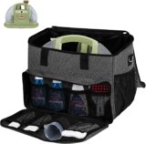Carrying Case Compatible with Bissell Carpet and Upholstery Cleaner 1400B/3353,Steam Cleaner Storage Bag with Removable Divider Ideal Carrying Case for Carpet and Upholstery Cleaner(Bag Only)